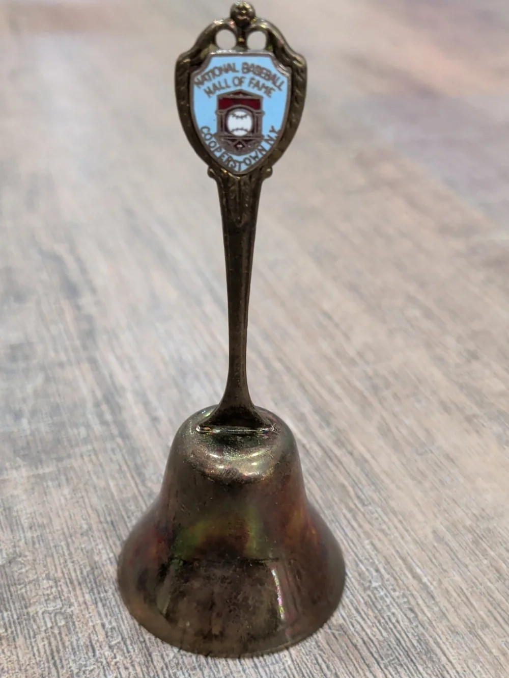 National Baseball Hall of Fame Collectible Brass Bell - Bronze Finish